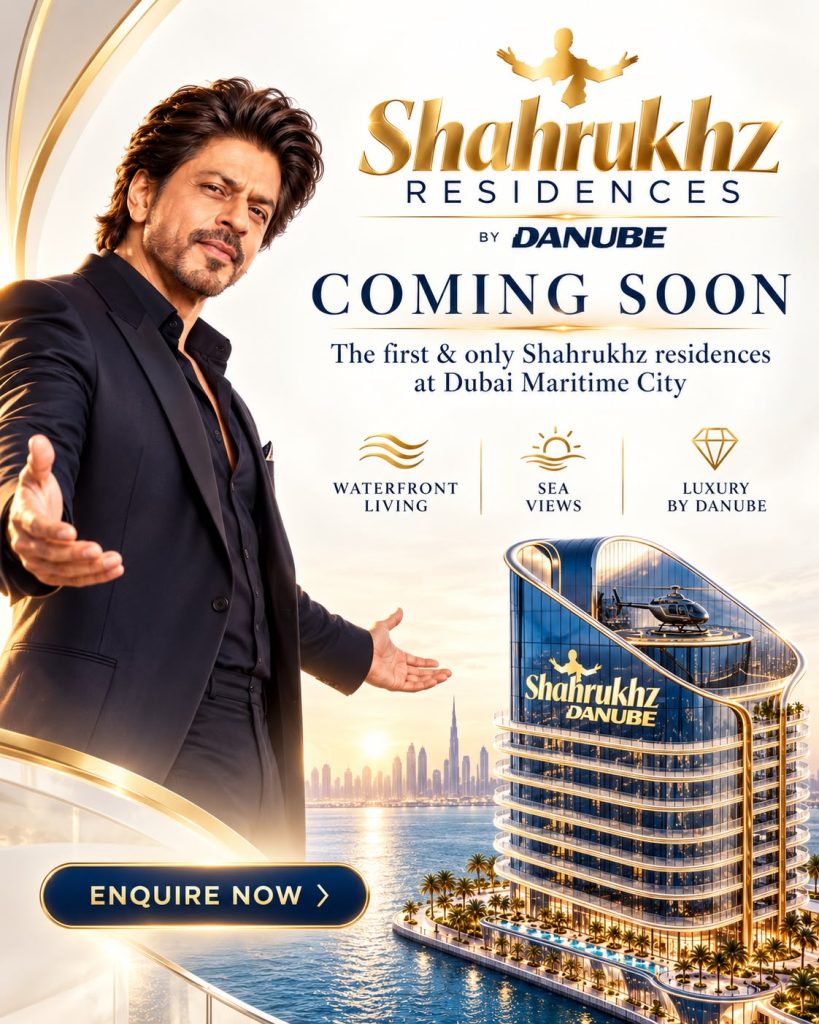 Shah Rukh Khan with Shahrukhz by Danube commercial artwork